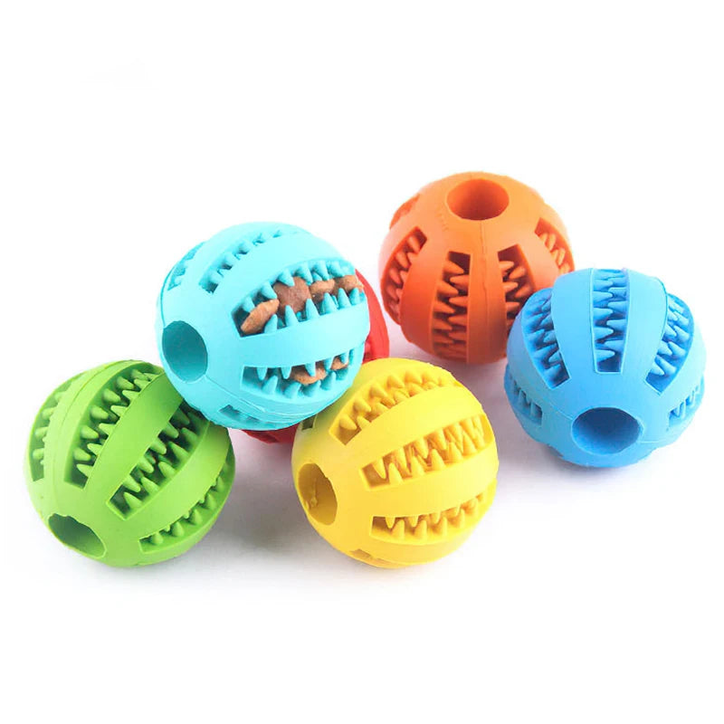 Natural Rubber Interactive Ball Toy –  Perfect for Chewing & Dental Care!