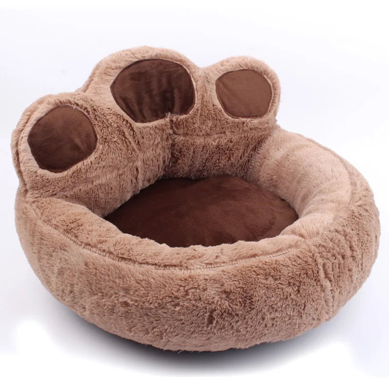 Paw Pet Bed – Warm & Cozy Nest for Cats and Small Dogs