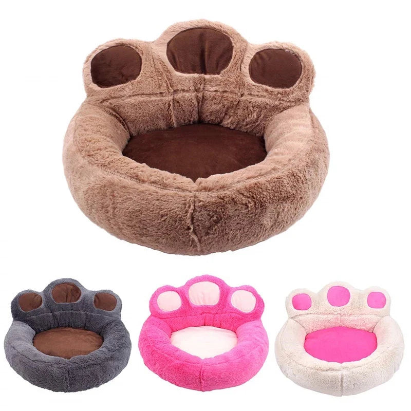 Paw Pet Bed – Warm & Cozy Nest for Cats and Small Dogs