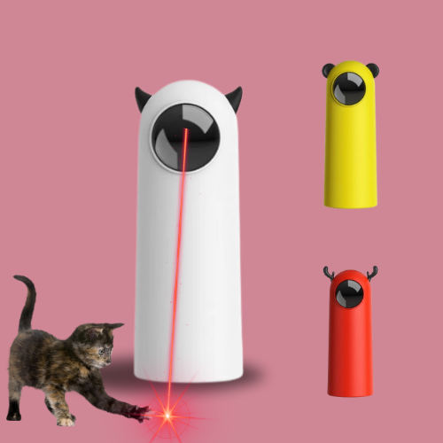 Automatic Interactive Cat Toy – Smart LED Laser Teaser for Indoor Fun