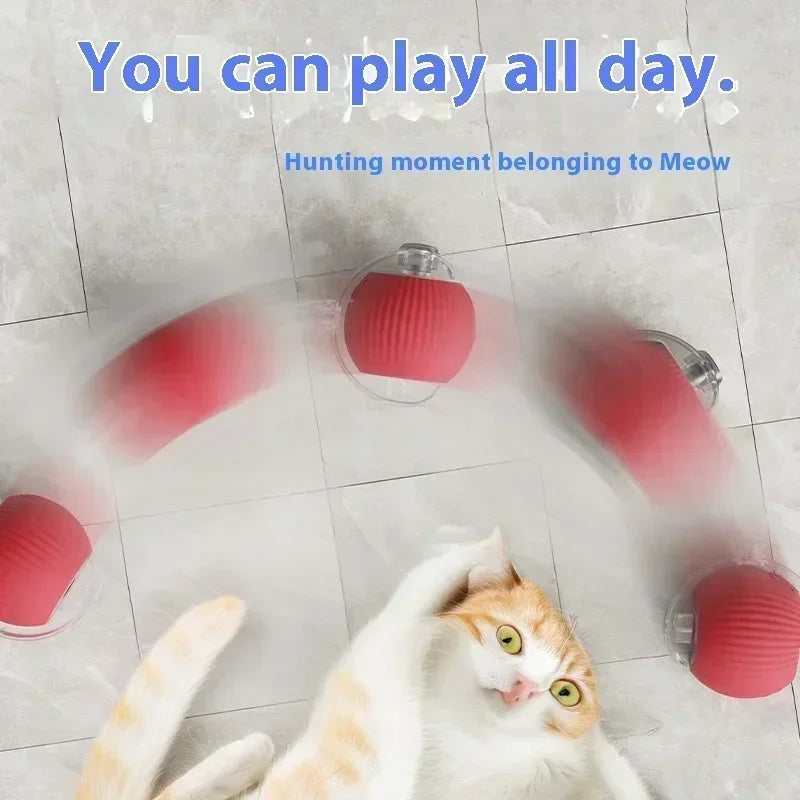 Automatic Cat Interactive Ball Toy – Rechargeable Smart Pet Teaser