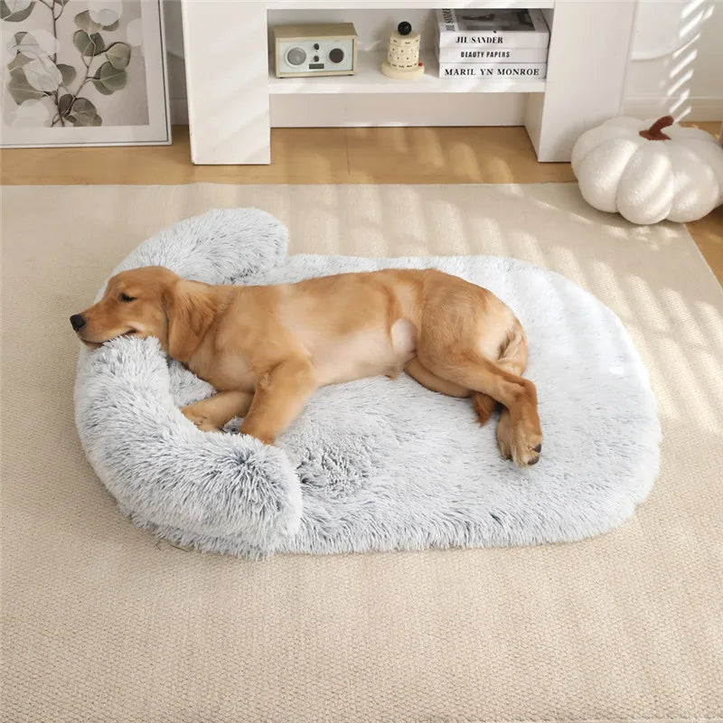 Orthopedic Washable Dog Bed – Egg Foam Pet Couch with Nonskid Bottom