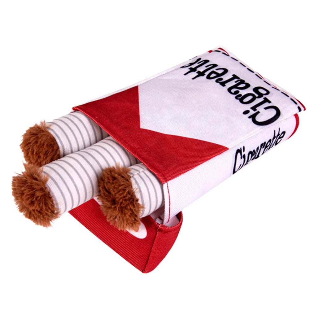 Cigarette Dog Toy – Plush Chew Toy for Teething & Play