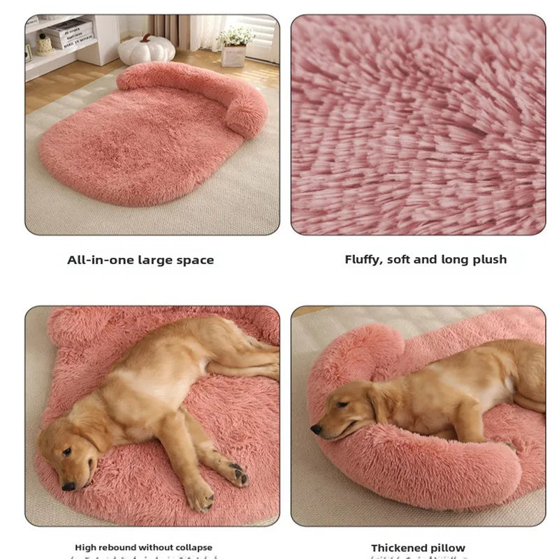 Orthopedic Washable Dog Bed – Egg Foam Pet Couch with Nonskid Bottom