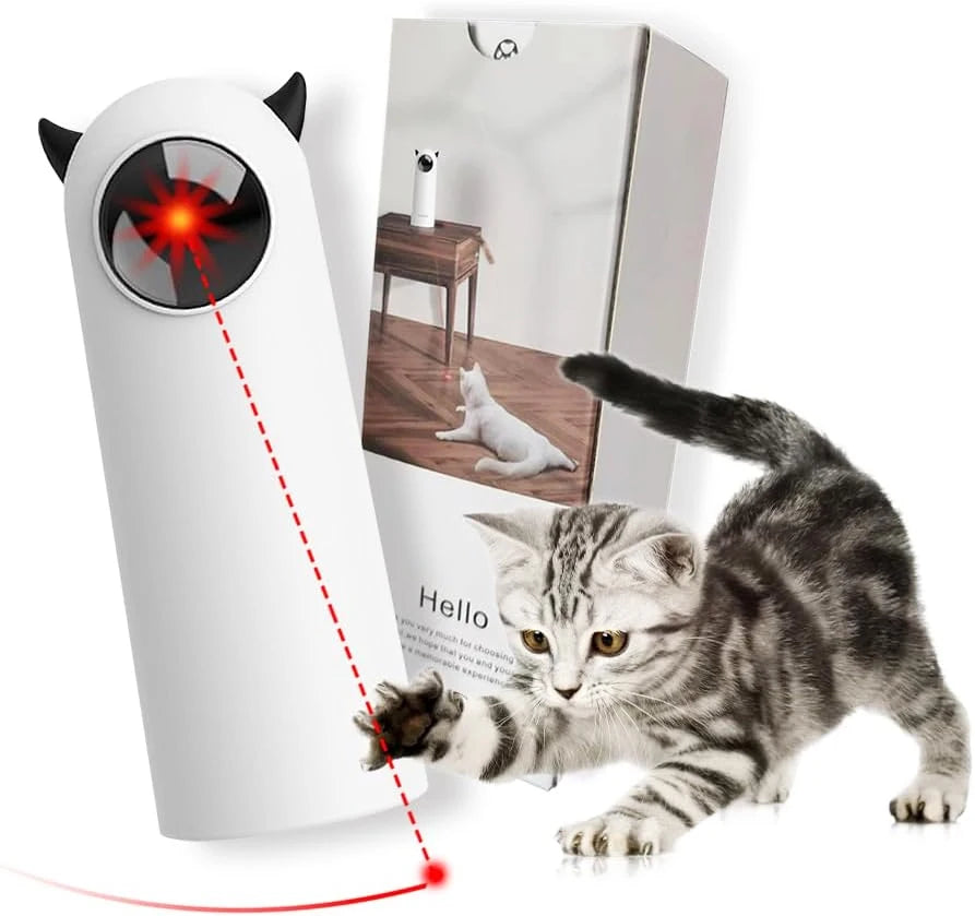 Automatic Interactive Cat Toy – Smart LED Laser Teaser for Indoor Fun