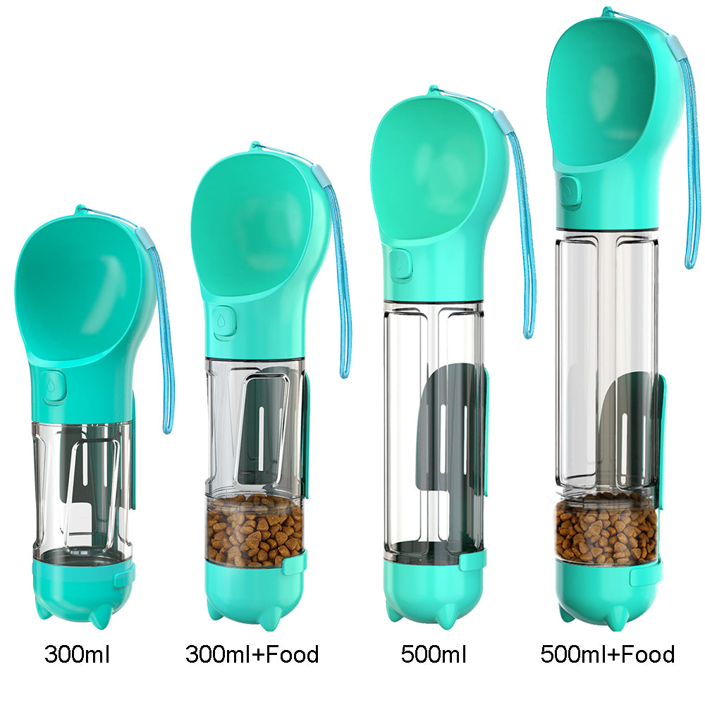 3-in-1 Portable Pet Water Bottle, Food Feeder, and Poop Dispenser 🐾