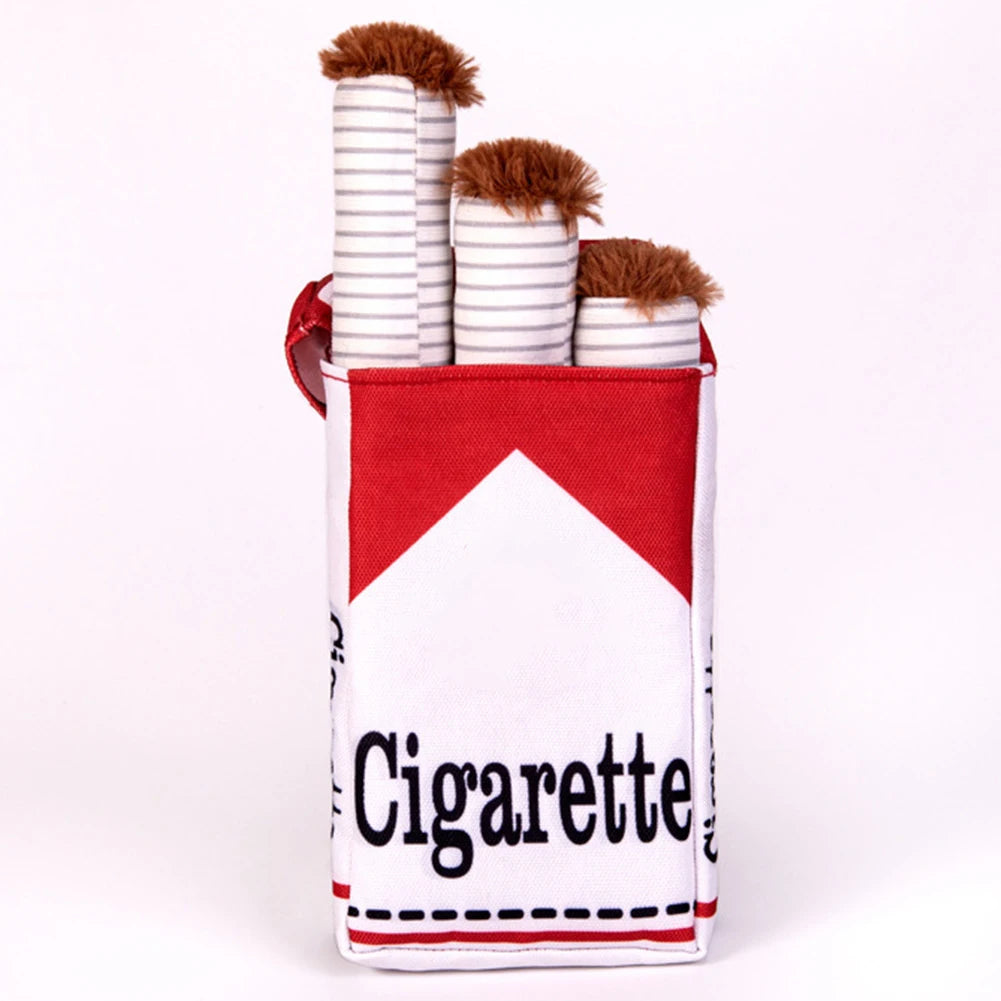 Cigarette Dog Toy – Plush Chew Toy for Teething & Play